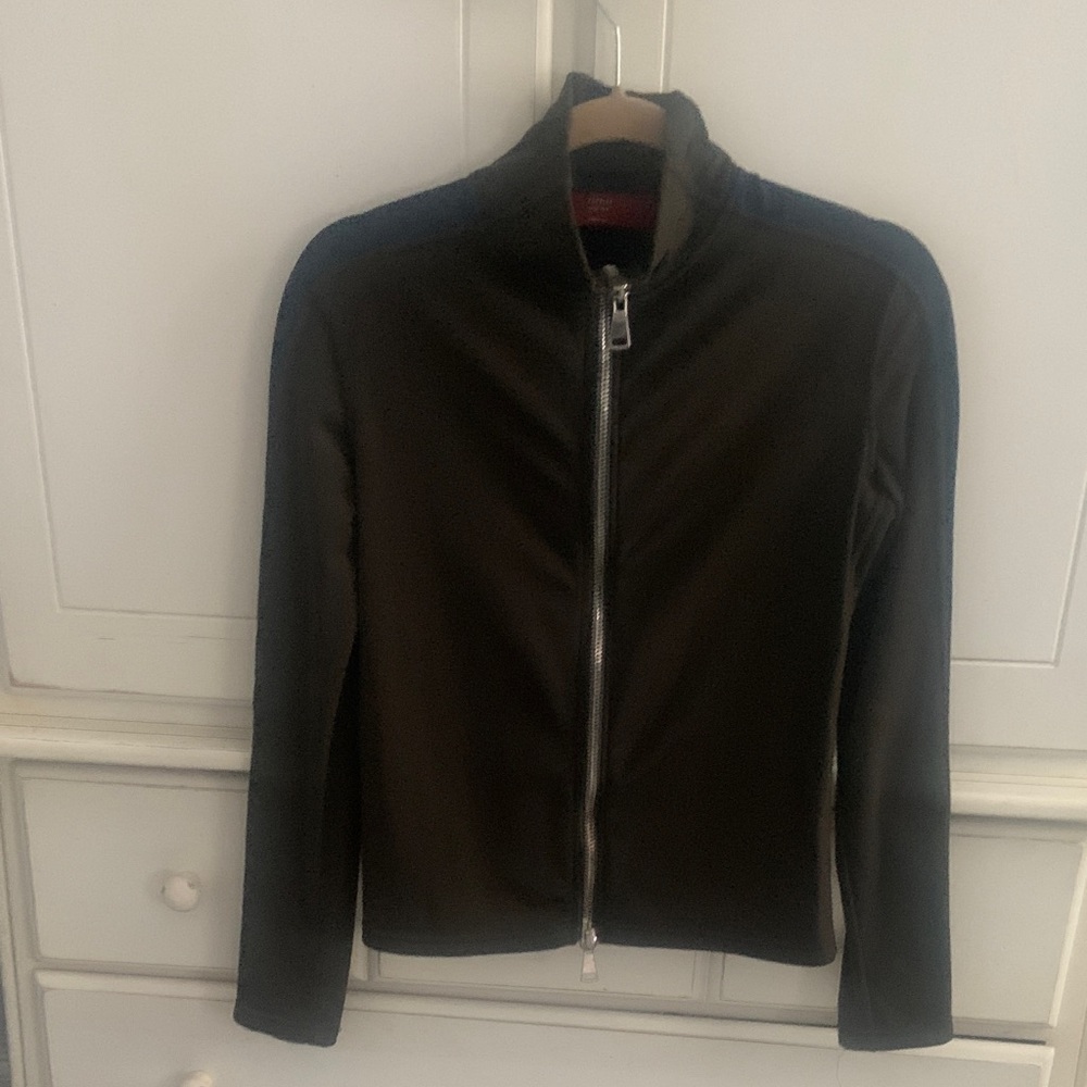 Althier Olive  & Navy zip up jacket.